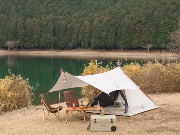 Waterproof Camping Tarp 330 - Heavy Duty Rain Fly for Tents, Hiking & Outdoor Activities - Perfect for Camping, Backpacking, and Front Porch Shelter