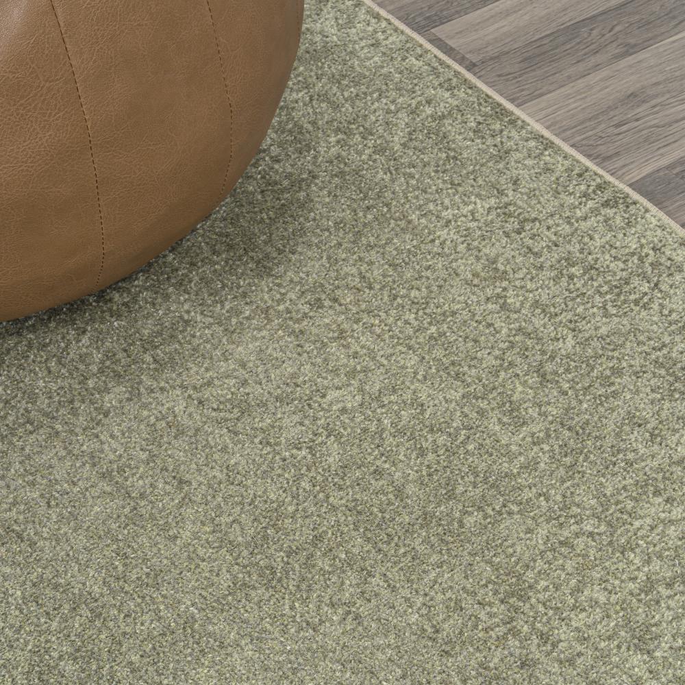 Twyla Classic Solid Low Pile Machine Washable Area Rug - Soft & Durable Non-Slip Living Room Carpet for Bedroom, Nursery & Home Decor