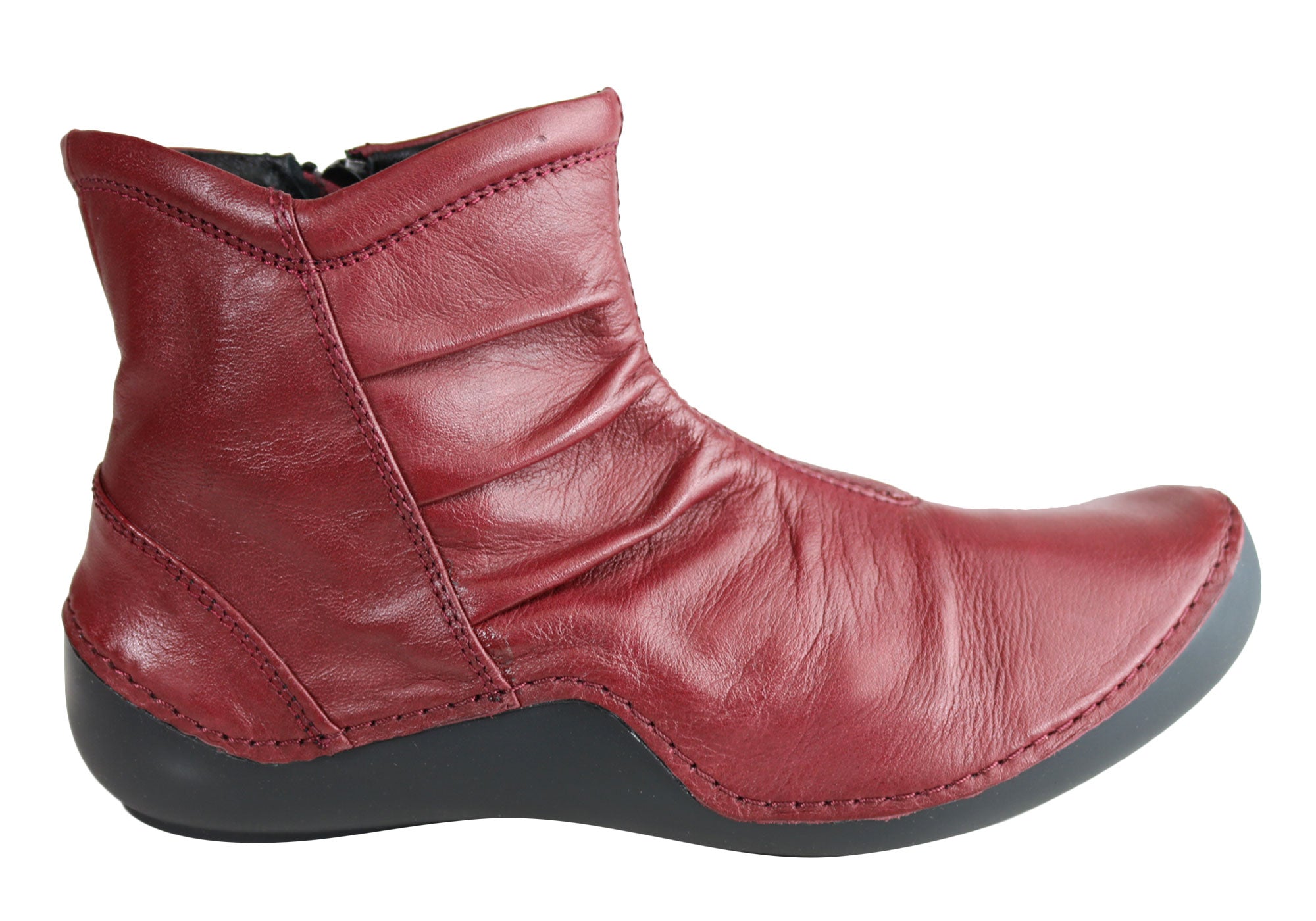 Orizonte Cidar Women's Comfortable Soft Leather Ankle Boots - European Style Fashion Shoes for Casual Wear & Outdoor Walking