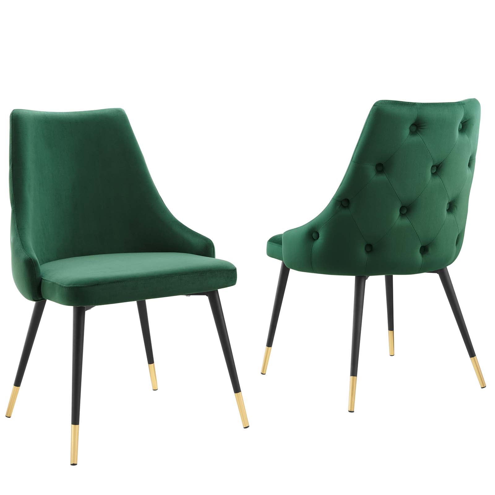 Luxury Adorn Dining Side Chairs - Set of 2 Velvet Upholstered Seats for Elegant Dining Room & Kitchen - Perfect for Home Decor, Dinner Parties & Entertaining Guests