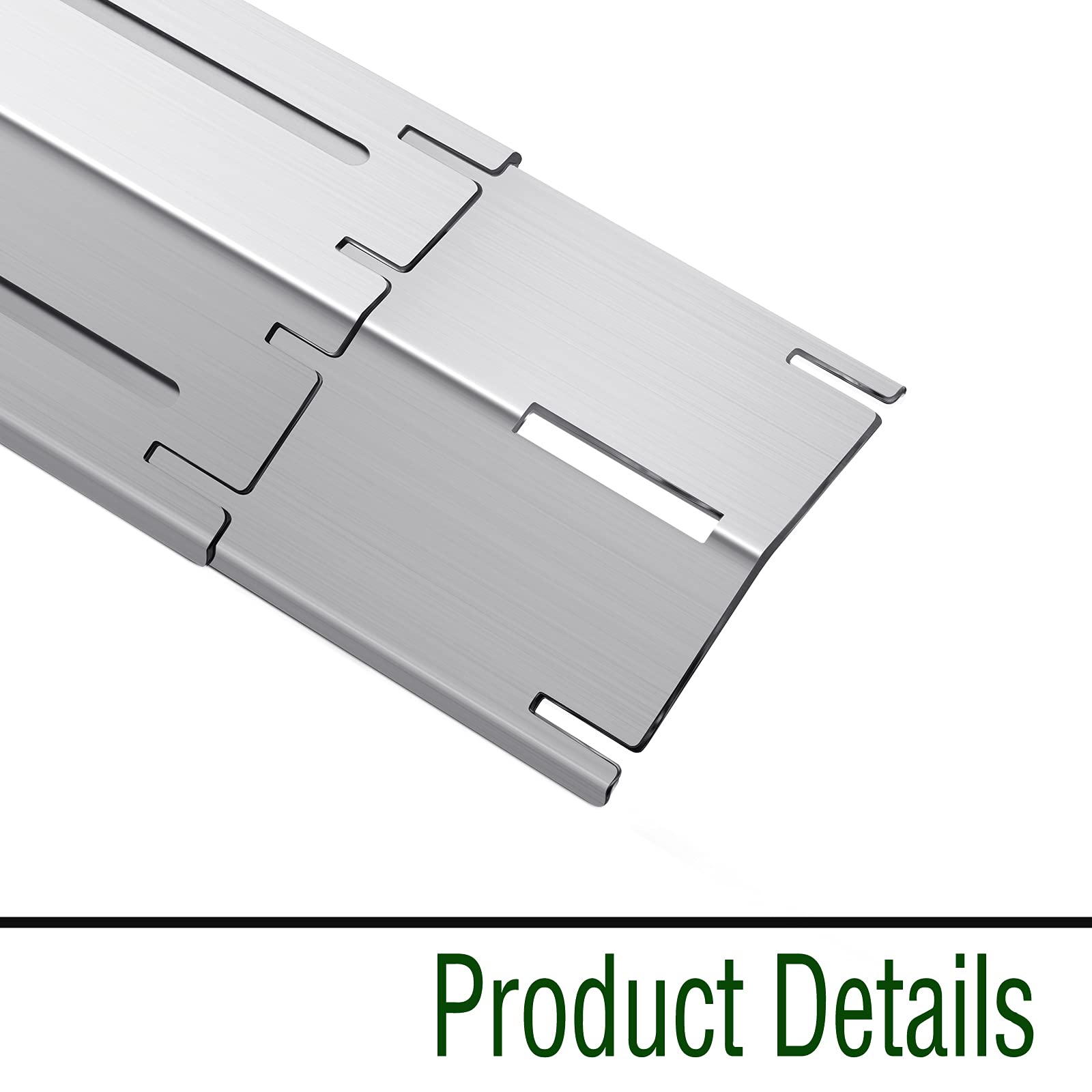 **5-Pack Adjustable Gas Grill Heat Plates & Burner Covers – 11.75