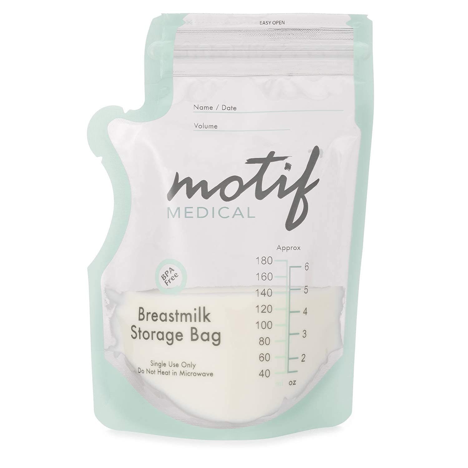 Motif Medical Luna Rechargeable Electric Breast Pump Kit for New Moms - Includes Milk Storage Bags, Insulated Nursing Bag & Manual Pump - Portable for Work, Travel & Home Use