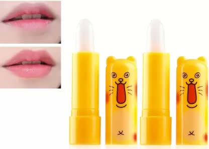 Cartoon Lip Balm Set of 2 - Fruity Flavored Lip Care for Kids & Adults | Perfect for School, Travel, and Daily Moisturizing