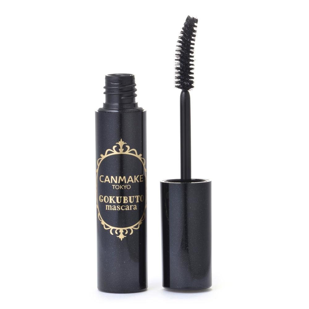 Canmake Gokubuto Mascara - Super Black Volumizing & Curling Mascara for Dramatic Lashes - Perfect for Everyday Wear & Special Occasions