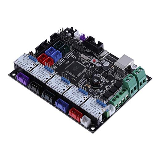 MKS Gen V1.0 3D Printer Control Board with 5x TMC2130 V1.1 Stepper Motor Drivers - Compatible with Ramps 1.4 for DIY 3D Printing, CNC Machines & Robotics Projects