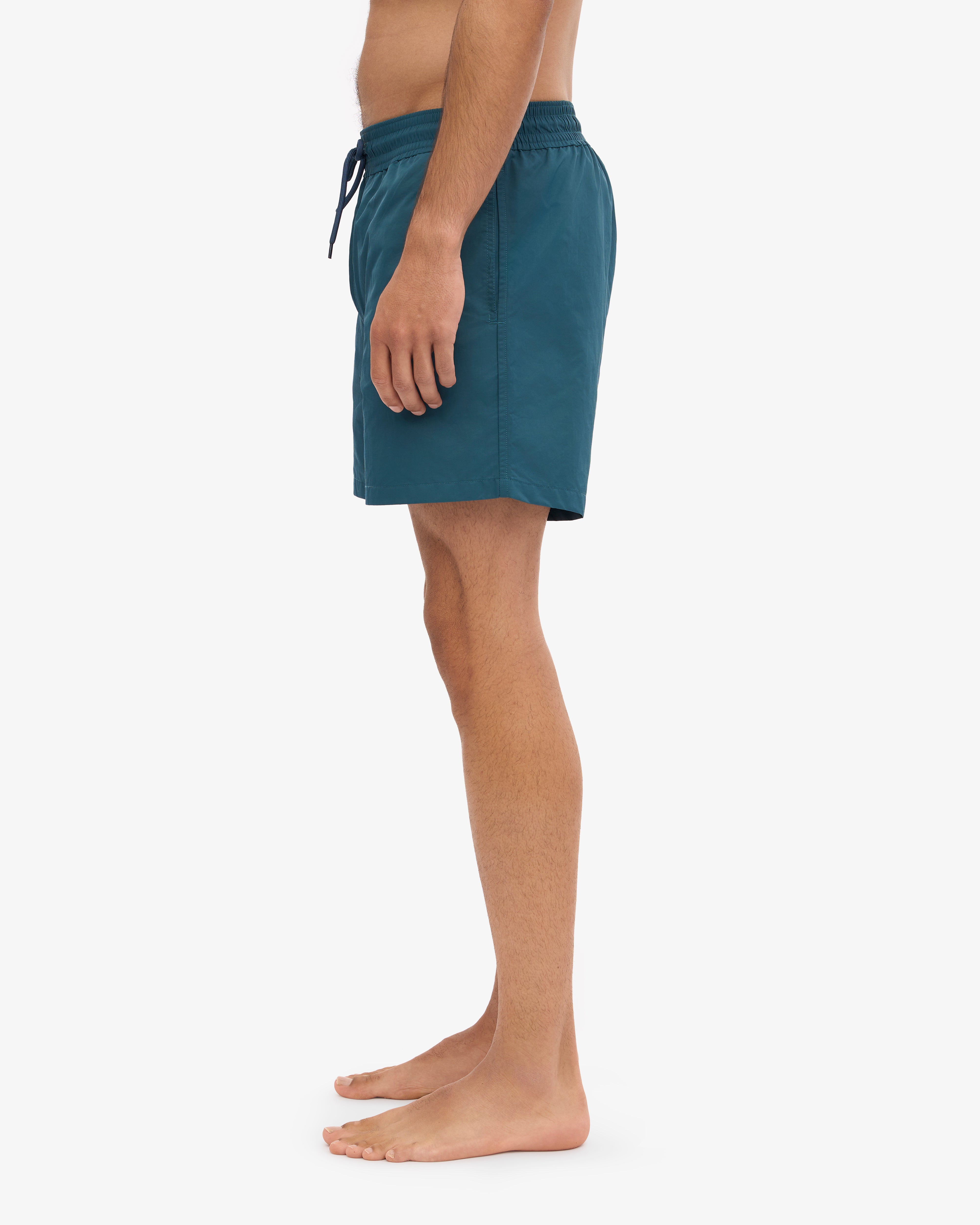 Classic Swim Shorts for Men - Quick-Dry Comfortable Beach Shorts - Marine Blue - Perfect for Swimming, Surfing, and Summer Vacations