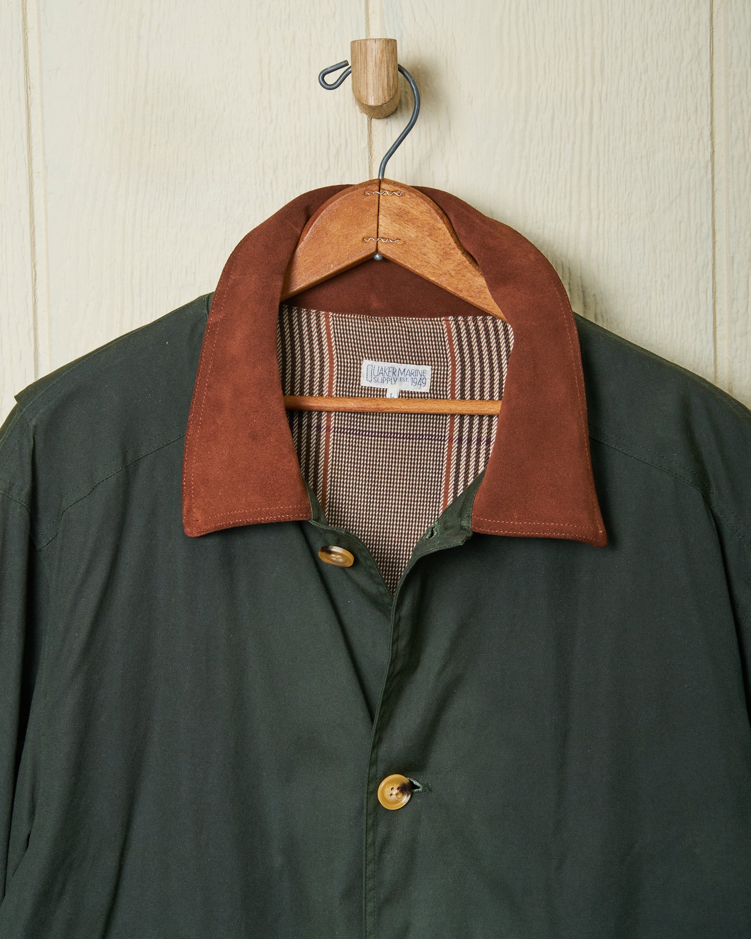 Gamekeeper Jacket - Olive Waxed Canvas Waterproof Hunting Coat for Outdoor Adventures | Durable & Stylish for Hiking, Camping & Field Sports
