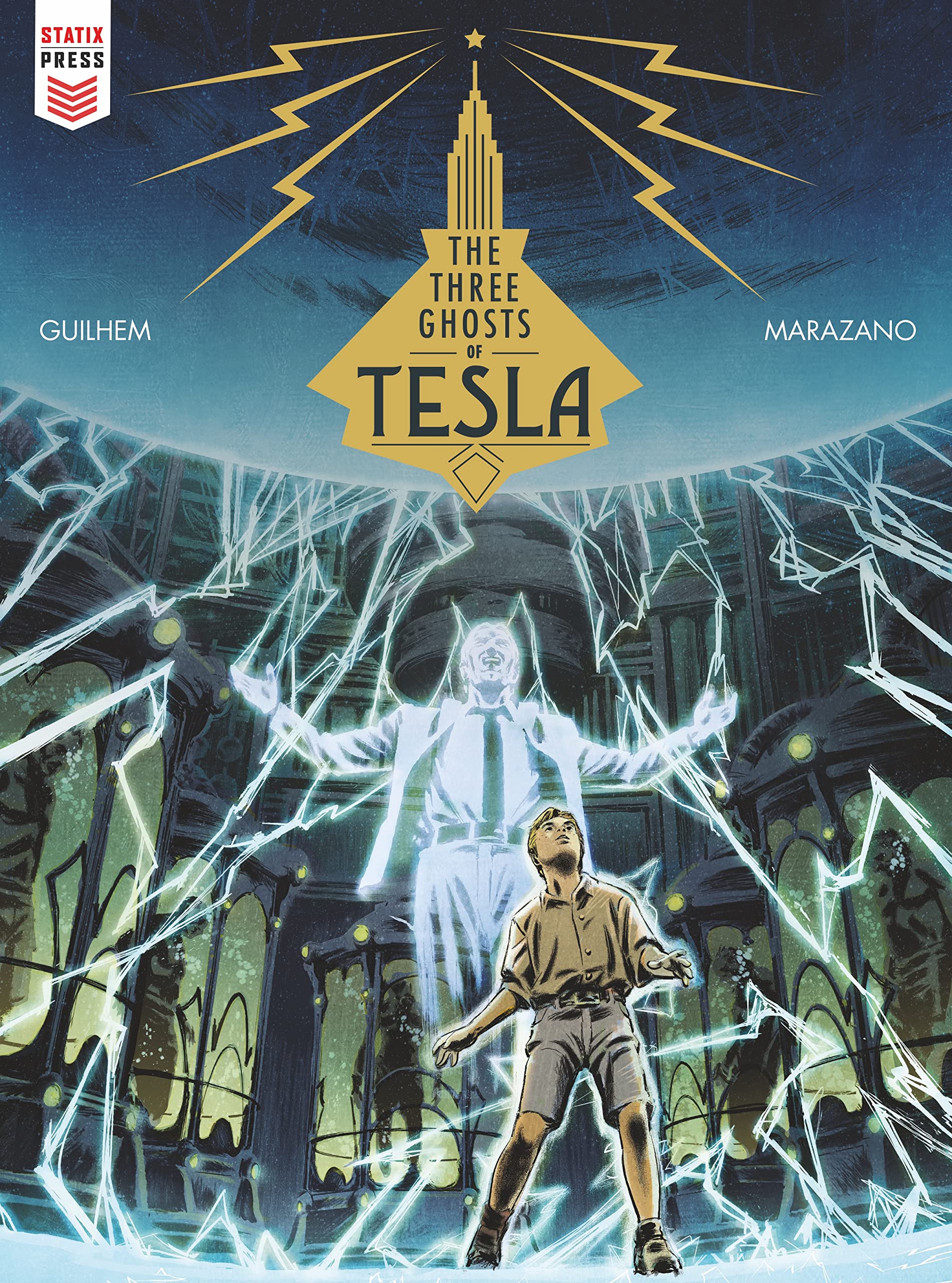 The Three Ghosts of Tesla - Graphic Novel | Sci-Fi Mystery & Adventure | Perfect for Comic Book Lovers & Tesla Fans