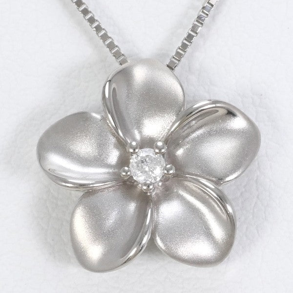 14K White Gold Diamond Necklace for Women - Elegant Pendant Jewelry Gift for Anniversary, Wedding & Special Occasions