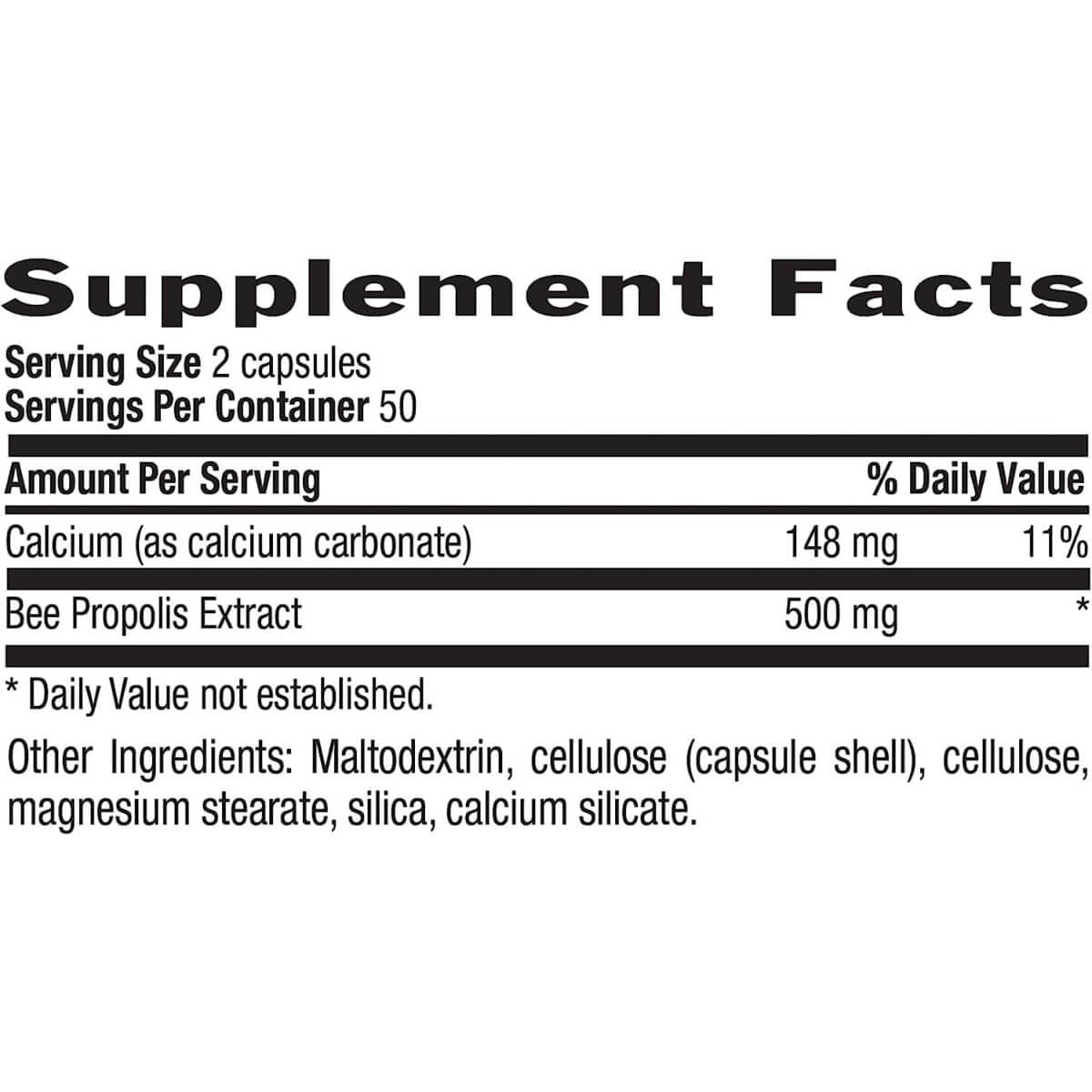 Country Life Bee Propolis 500mg - 100 Vegetarian Capsules | Natural Immune Support Supplement for Adults | Daily Wellness & Allergy Relief