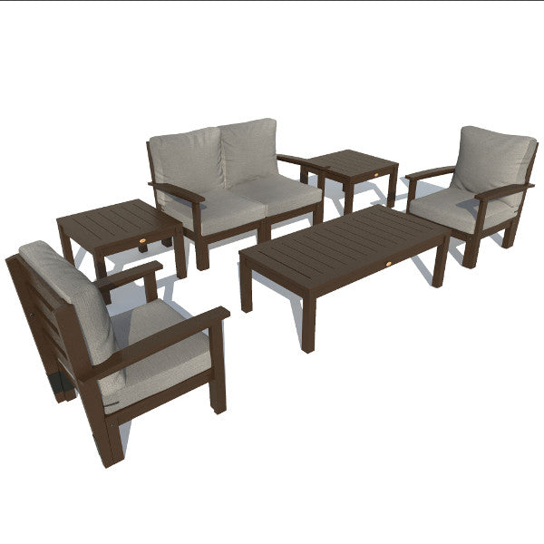 Custom Deep Seating Loveseat Set with 2 Chairs & Side Tables - Perfect for Living Room, Patio, or Outdoor Conversation Areas