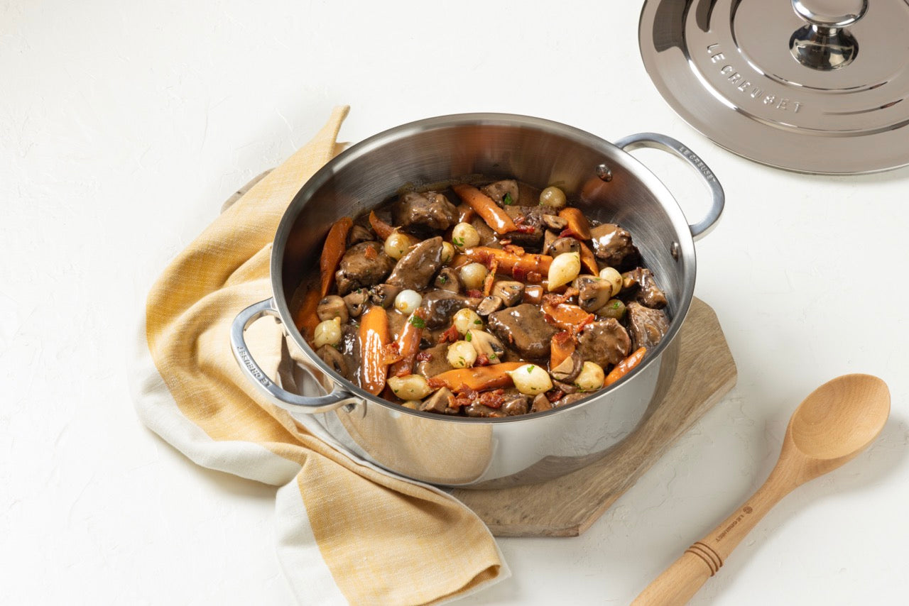 5 Qt Rondeau Pot - Heavy Duty Stainless Steel Dutch Oven for Braising, Stewing & Sautéing | Perfect for Home Cooking & Professional Kitchens