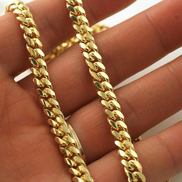 14K Gold Plated 7mm Italian 925 Sterling Silver Cuban Link Chain - Perfect for Men's & Women's Layered Necklaces, Gifts & Everyday Jewelry