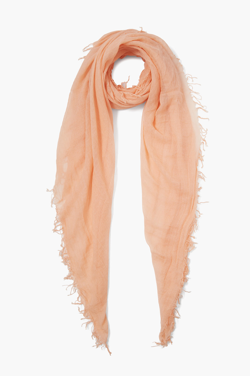 Luxury Cashmere Silk Scarf - Soft Peach Color Shawl for Women, Elegant Winter Accessory for Office, Travel & Special Occasions