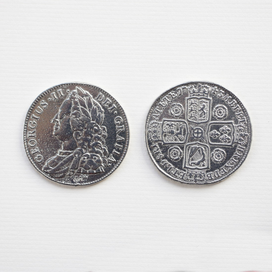 1743 English Crown Coin - Rare British Collectible Coin for Sale | Perfect for Coin Collectors, History Enthusiasts & Gift Ideas