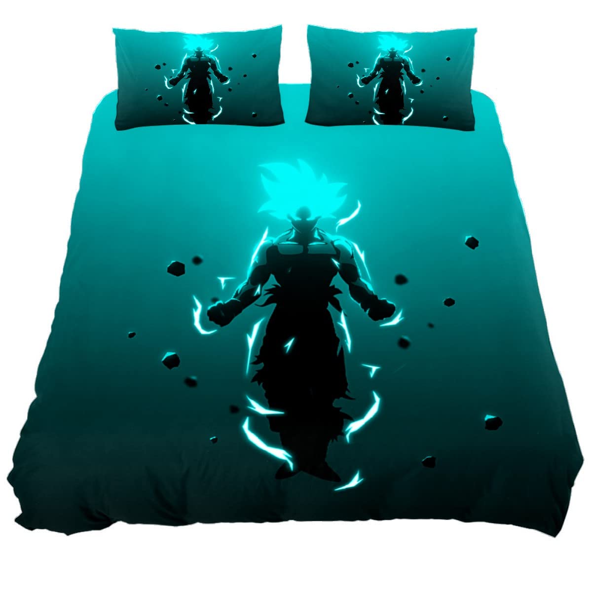HULKBIDBV 3D Digital Printing Orangutan & Unicorn Kids Bedding Set - XL Duvet Cover, Pillowcase, Cartoon Bed Sheets for Girls & Boys - Fun Jungle & Fantasy Themed Bedroom Decor for Kids Room