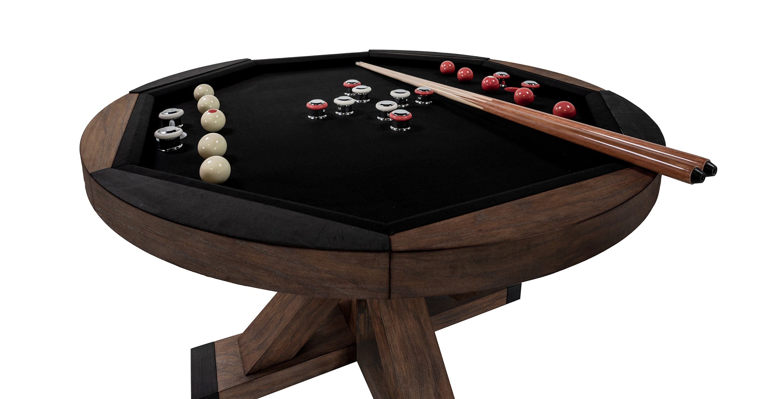 Premium Sterling 3-in-1 Game Table with Bumper Pool - Rustic Series for Billiards, Poker & Dining | Perfect for Game Rooms, Man Caves & Family Entertainment