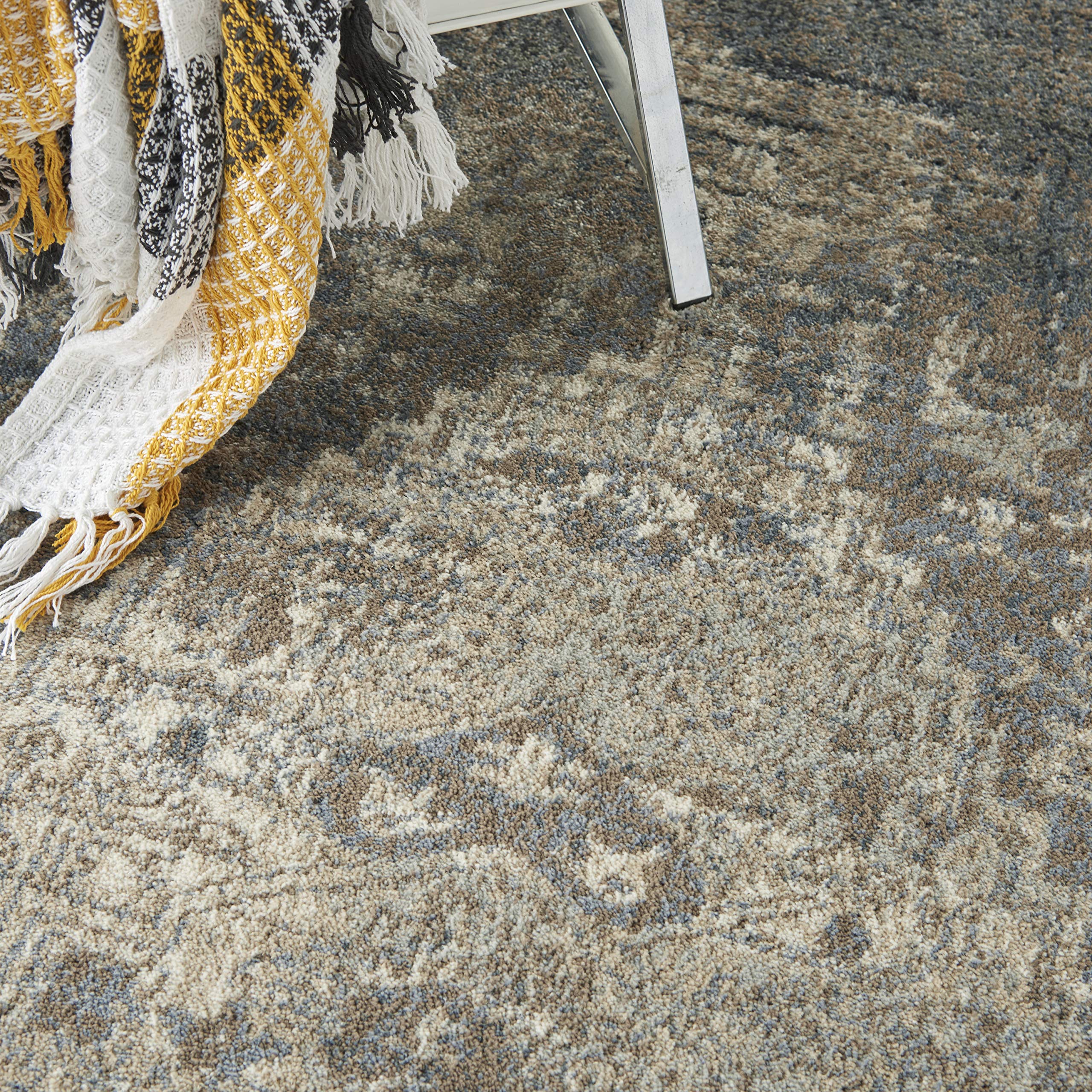 Kathy Ireland Moroccan Celebration Farmhouse & Country Grey/Slate 5'3