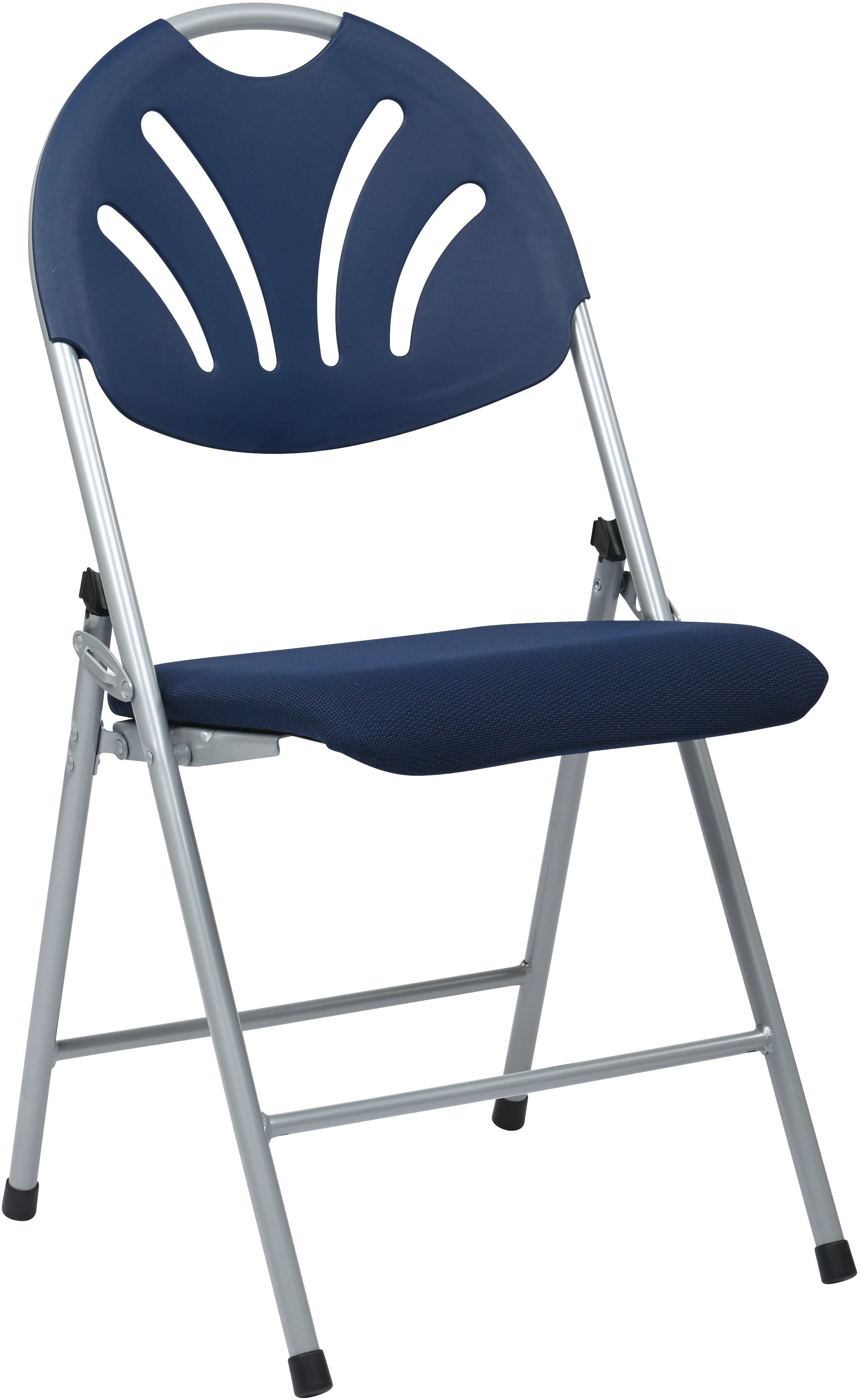 4 Pack Work Smart Fan Back Fabric Folding Chairs [FC8100NS] - Perfect for Office, Conference Rooms, Events & Home Use