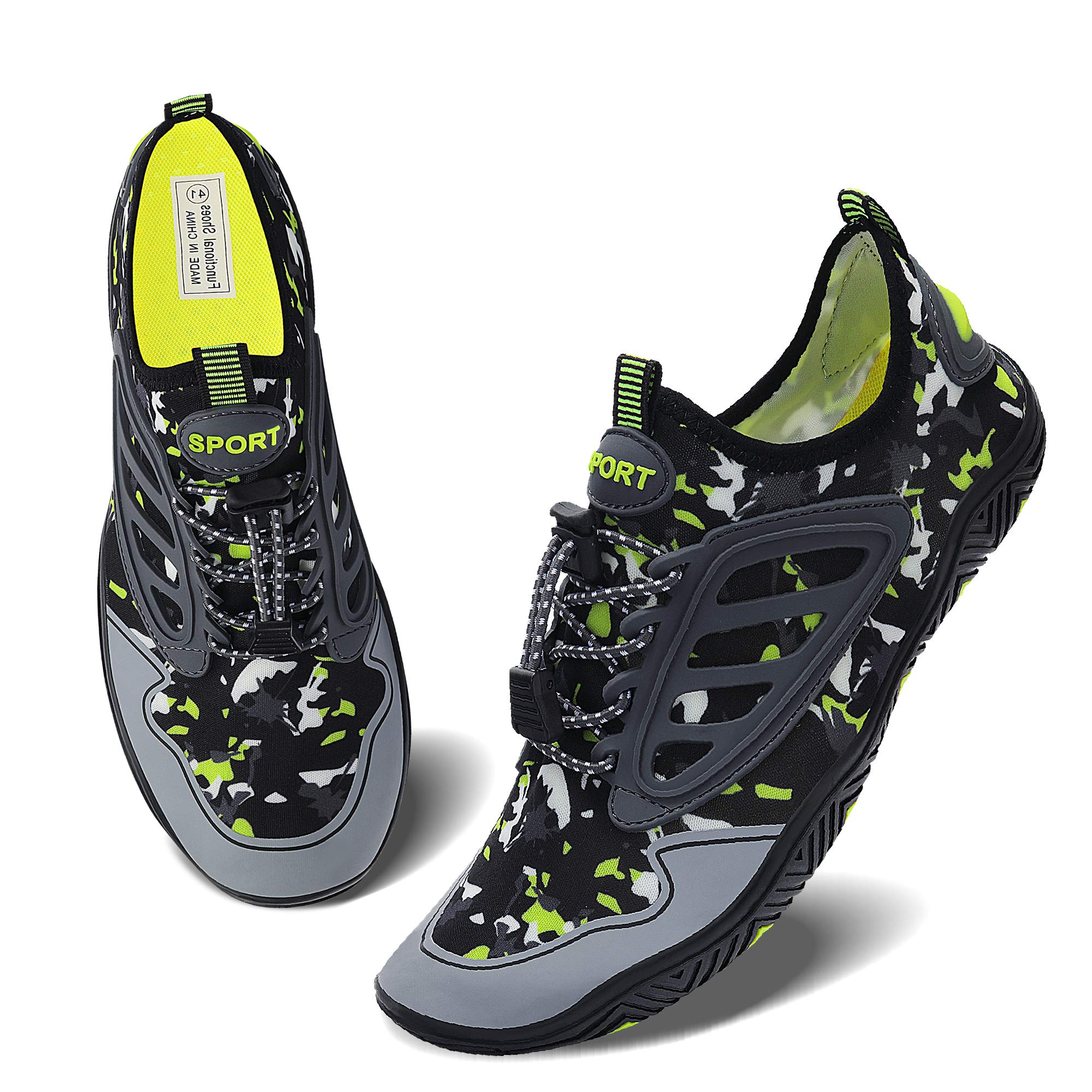 **Men's & Women's Quick-Dry Water Shoes - Barefoot Swim Shoes for Diving, Surfing, Aqua Sports & Yoga - Perfect for Beach, Pool & Water Activities**