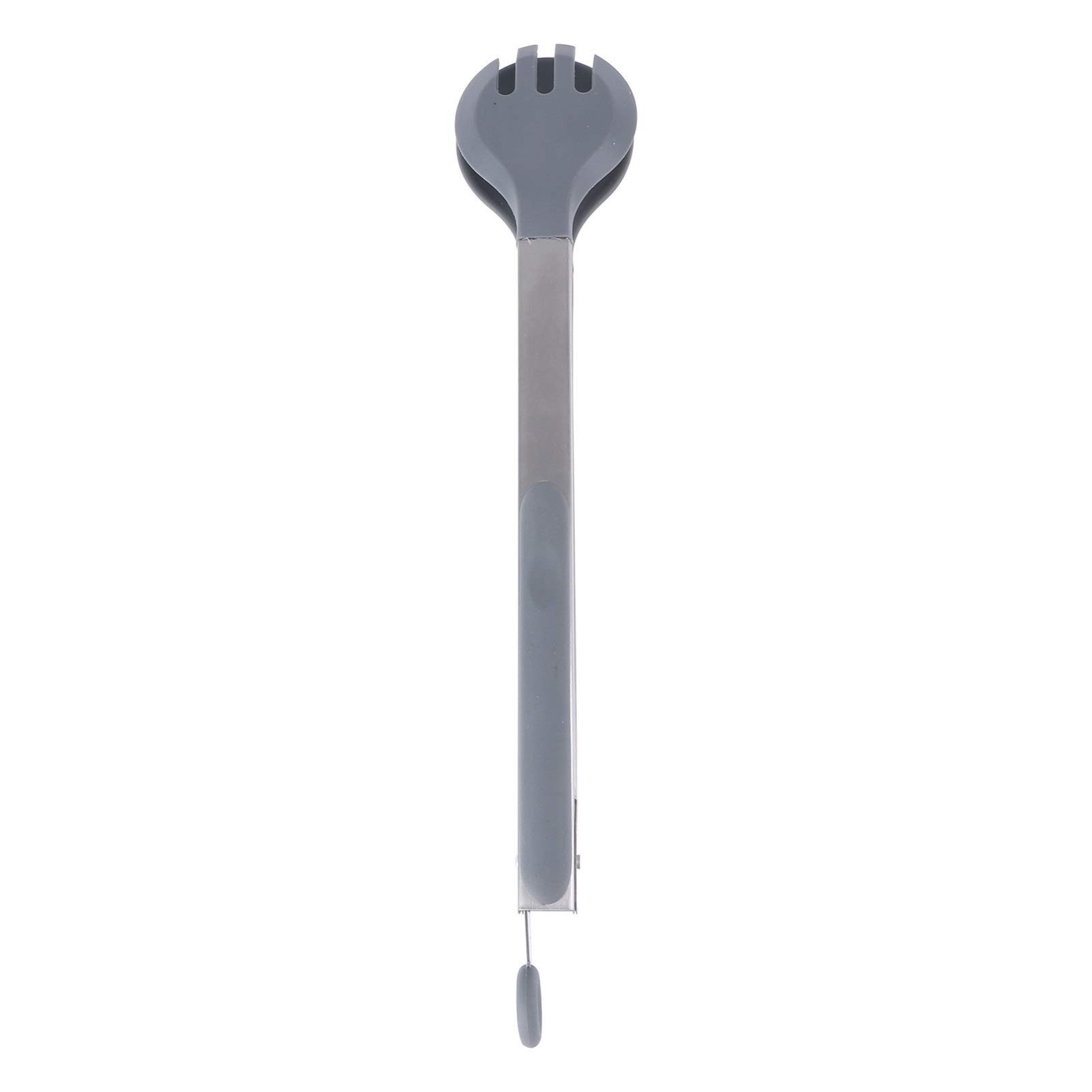 DOITOOL Stainless Steel Grill Tongs - 12 Inch Anti-Slip BBQ Tongs for Cooking, Serving Steak, Meat, Vegetables - Heavy Duty Food Tongs for Grilling, Camping, Picnics & Outdoor Barbecue Parties