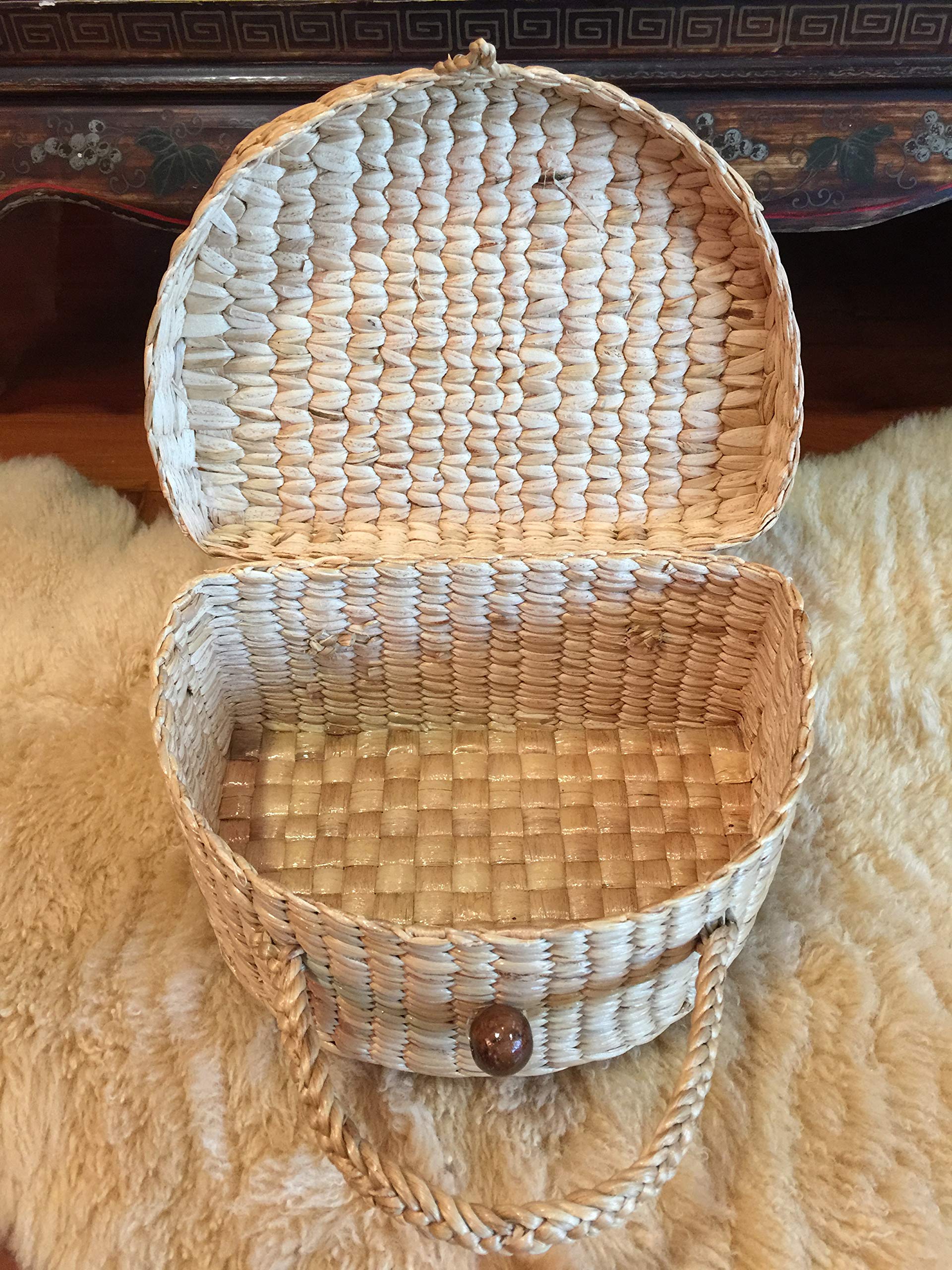Natural Straw Tote Bag for Women - Woven Beach Bag, Picnic Basket Purse & Summer Shoulder Bag | Perfect for Beach Outings, Picnics, and Shopping