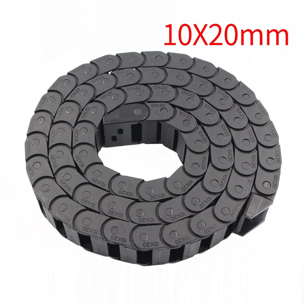 Nylon Plastic Drag Chain for CNC Machine, Engraving Machine & Industrial Equipment - High-Speed Silent Engineering Drag Chain for Industrial Tracks - Perfect for Workshop Automation & Heavy-Duty Applications