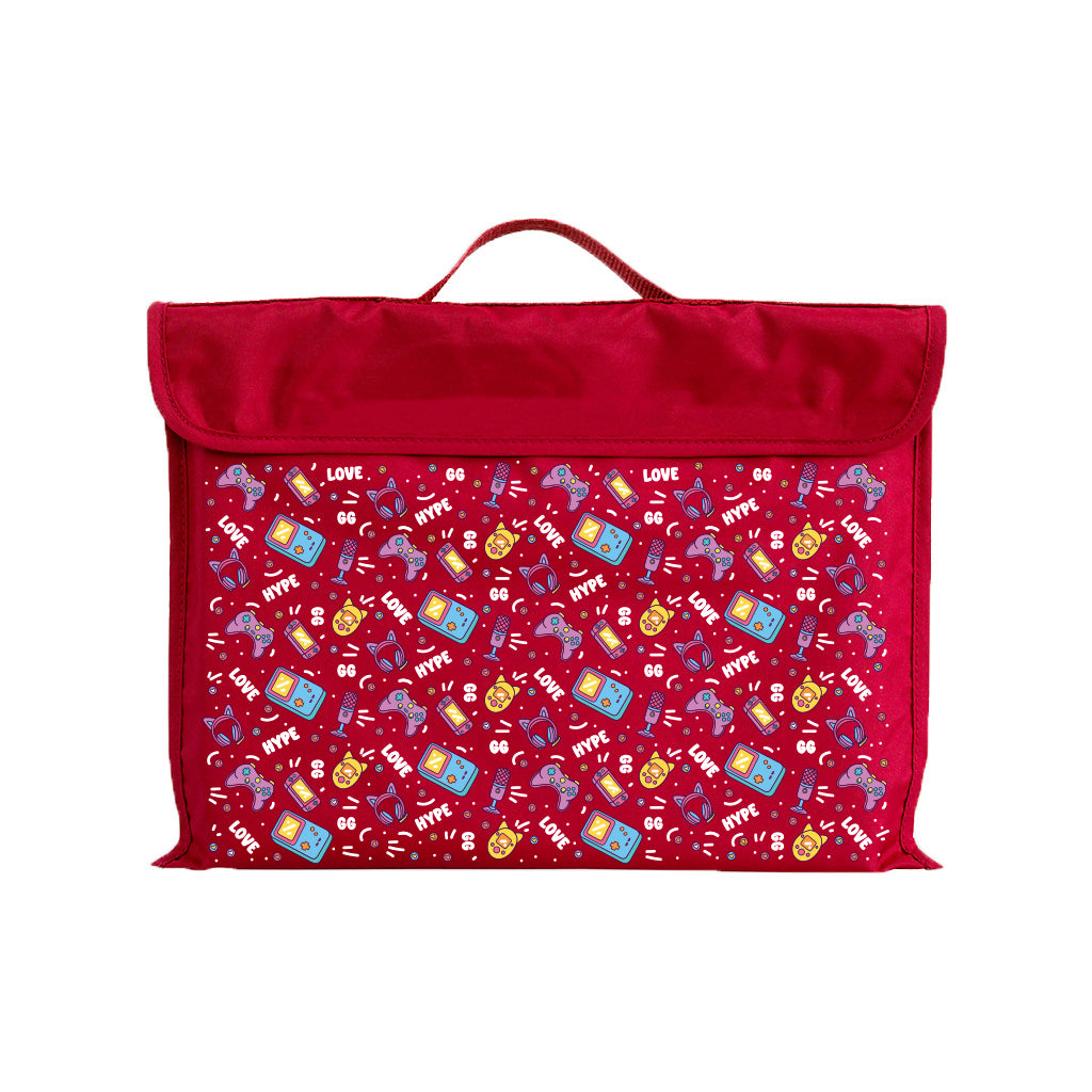 Eco-Friendly Reusable Library Book Tote Bag - Durable & Stylish for School, Shopping & Groceries - Pixel Chick Design
