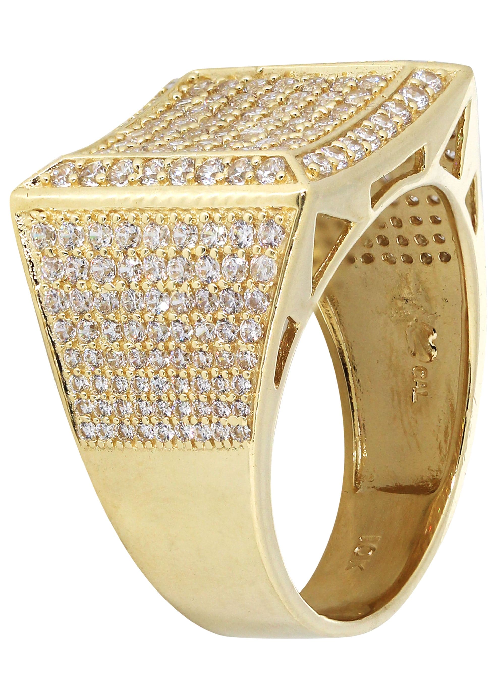 10K Gold Men's Pinky Ring - 9.4 Grams Solid Gold Band for Men - Elegant Jewelry Gift for Him - Perfect for Weddings, Parties & Special Occasions