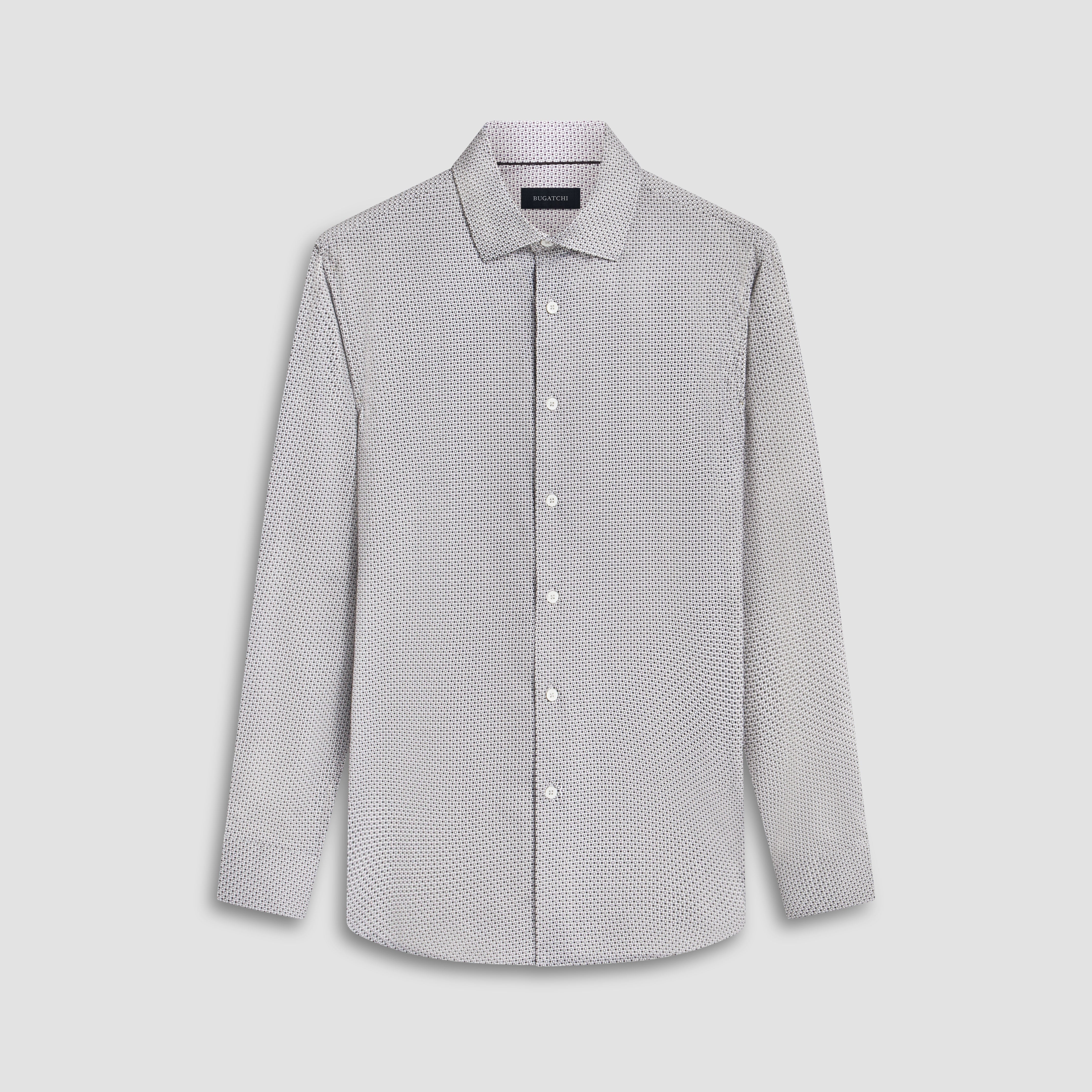 James Geometric Print Cotton Shirt for Men - Trendy Casual Button Down Shirt for Office, Party & Everyday Wear