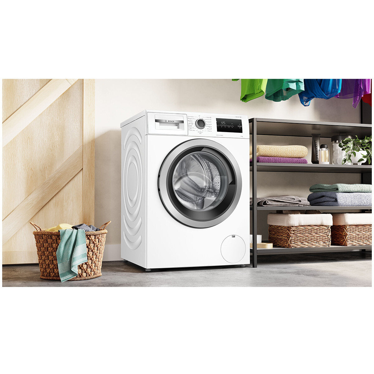 Bosch Series 4 9kg Front Load Washing Machine WAN24126AU - Energy Efficient & Quiet Laundry Appliance for Home & Apartment Use