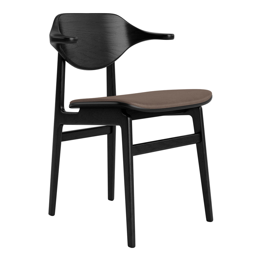 Bufala Dining Chair - Upholstered Seat for Kitchen, Dining Room & Office - Comfortable Modern Furniture for Home & Restaurant Use