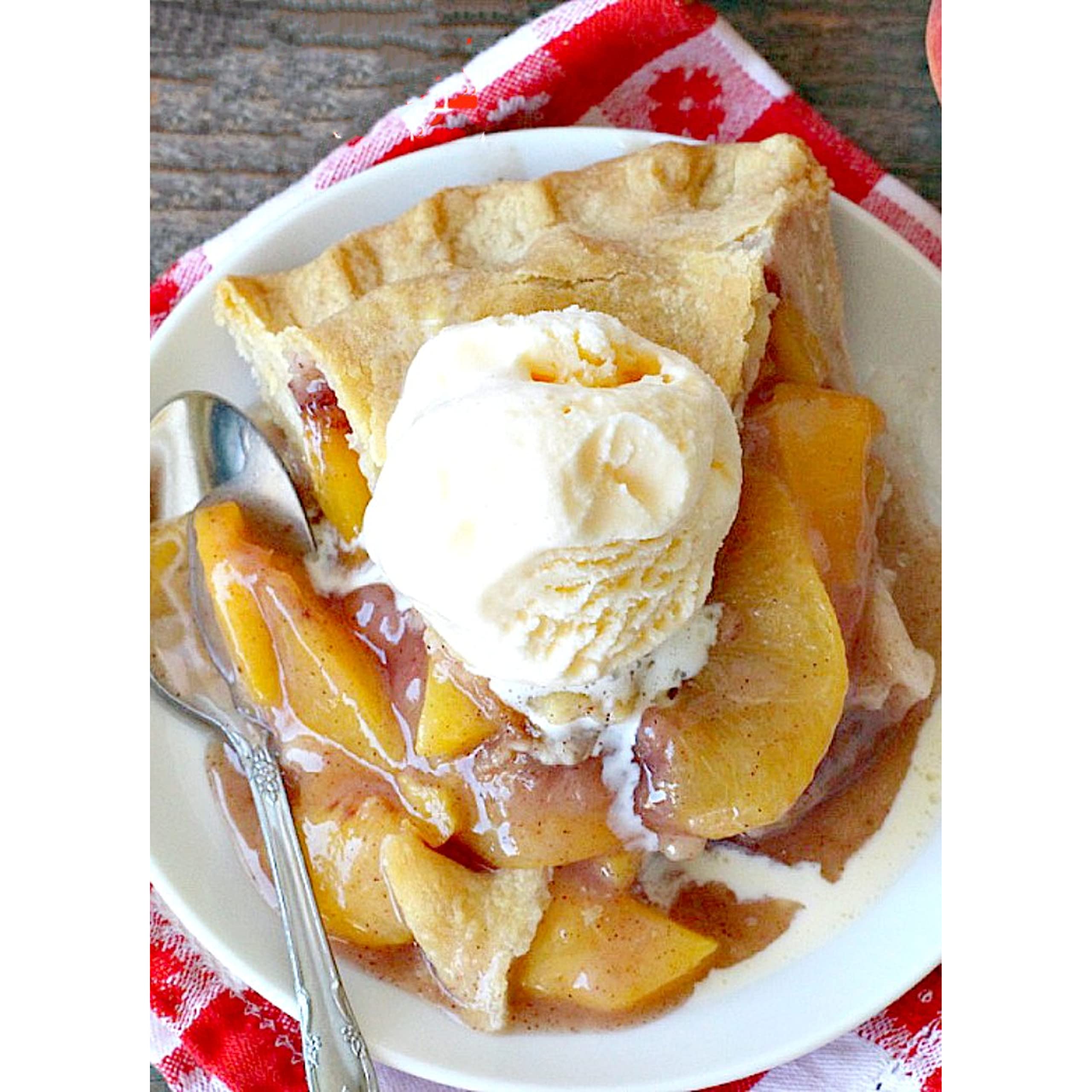 No Sugar Added Peach Pie Filling & Topping - Ready to Use 32 oz Jar - Perfect for Pies, Desserts, Yogurt & Baking