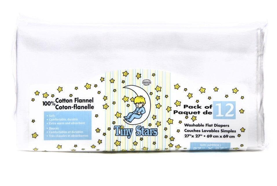 Goldtex Washable Flat Diapers - Premium Reusable Cloth Diapers for Babies | Eco-Friendly, Soft & Absorbent | Perfect for Daycare, Travel & Home Use