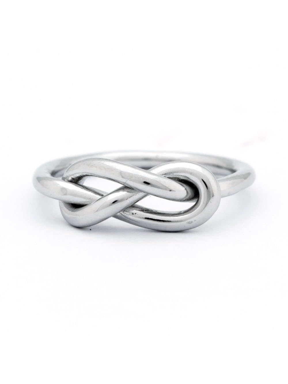 EVE'S ADDICTION Sterling Silver Infinity Knot Ring for Women - Elegant & Timeless Jewelry Gift for Mom, Wife, Girlfriend - Perfect for Anniversaries, Birthdays, Valentine's Day
