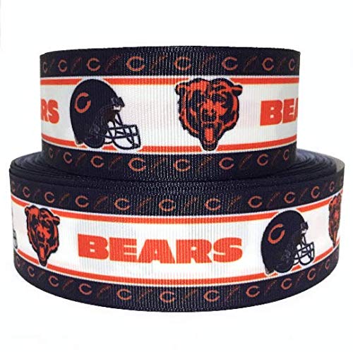 7/8 Inch Grosgrain Ribbon - Football Sports Game Design - Perfect for Crafts, Party Decorations, and Gift Wrapping