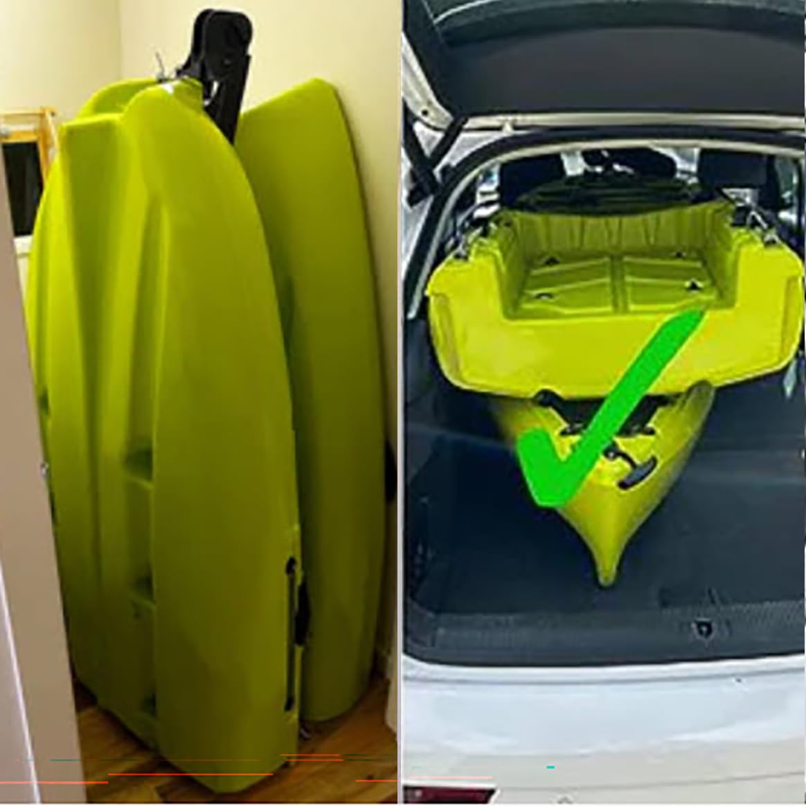 Rapido 10.8ft Modular Fishing Kayak - Lightweight Sit-On-Top Kayak for Adults & Youth - Stable Portable Design with 400 lbs Capacity - Perfect for Travel, Camping & Water Sports