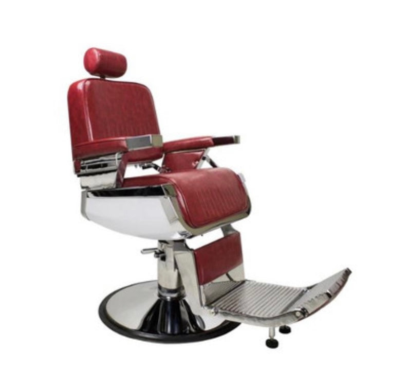 Lincoln Barber Chair - Professional Salon & Home Barber Chair for Haircuts & Styling | Heavy Duty Hydraulic Adjustable Stylist Chair for Barbershops & Home Use