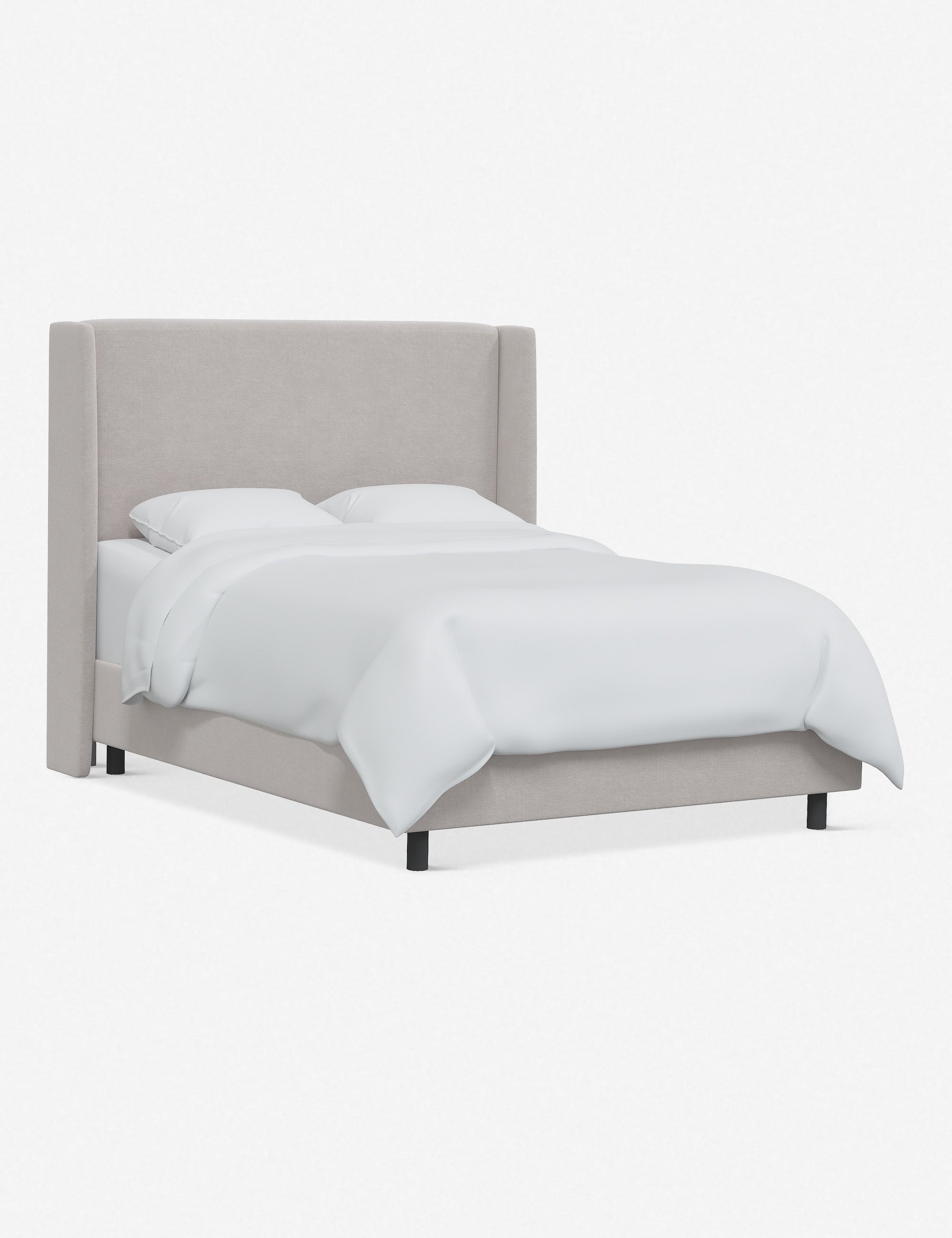 Adara Queen Size Bed Frame with Upholstered Headboard - Modern Platform Bed for Bedroom, Living Room & Guest Room