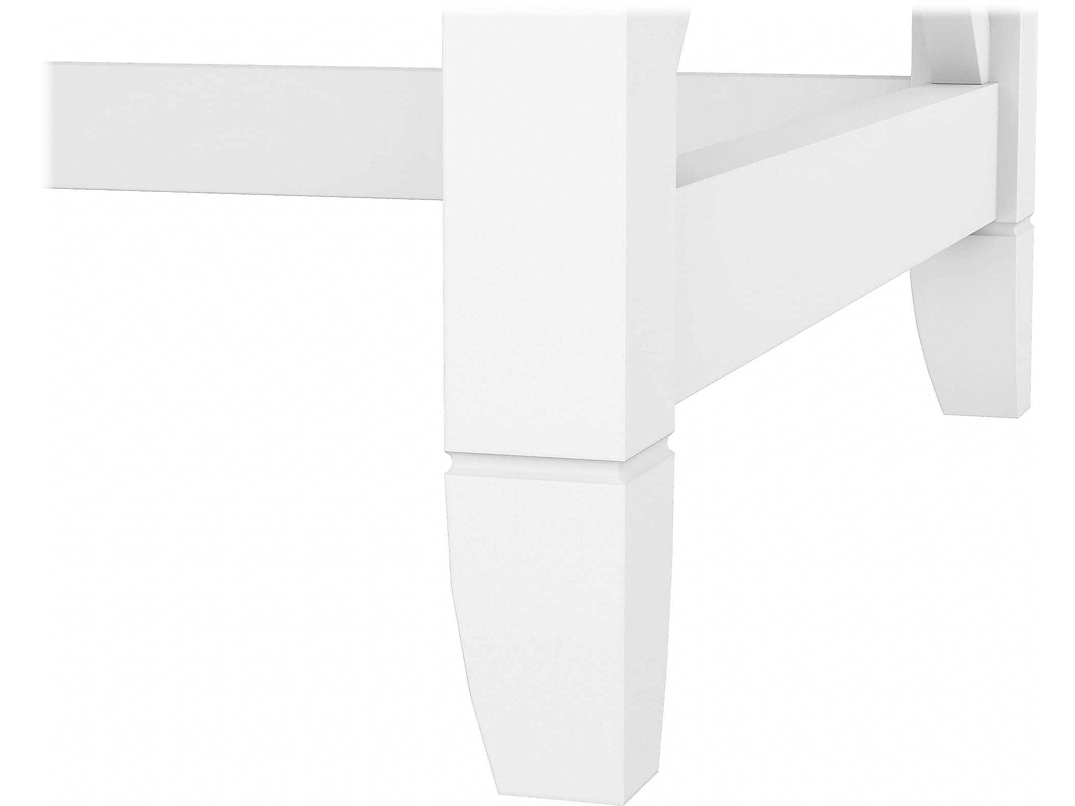 Bush Furniture Key West 60W L-Shaped Desk with 2 Drawers & Mobile File Cabinet - Pure White & Shiplap Gray | Home Office Workstation for Small Spaces & Gaming Setup