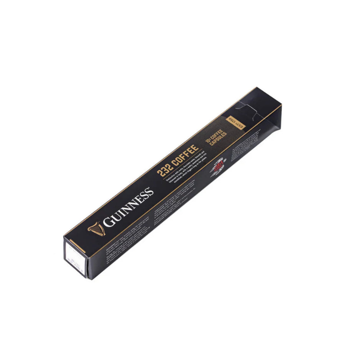 Guinness 232 Nespresso® Compatible Coffee Capsules - 10 Pack for Rich & Bold Espresso - Perfect for Home, Office, or Gifts
