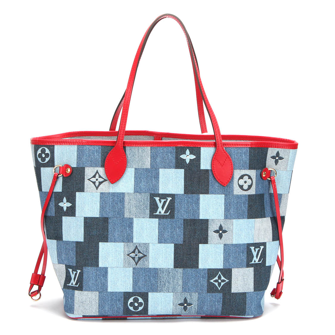 Louis Vuitton Monogram Denim Patchwork Neverfull MM Handbag M44981 - Stylish Designer Tote for Women, Perfect for Work, Travel & Everyday Use