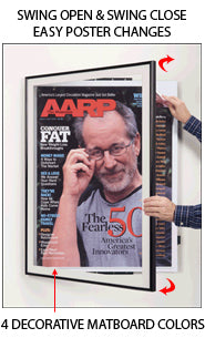 8.5x11 Poster Frame - Classic SwingFrame Display for Wall Art, Photos & Posters - Perfect for Home, Office & Gallery Decor
