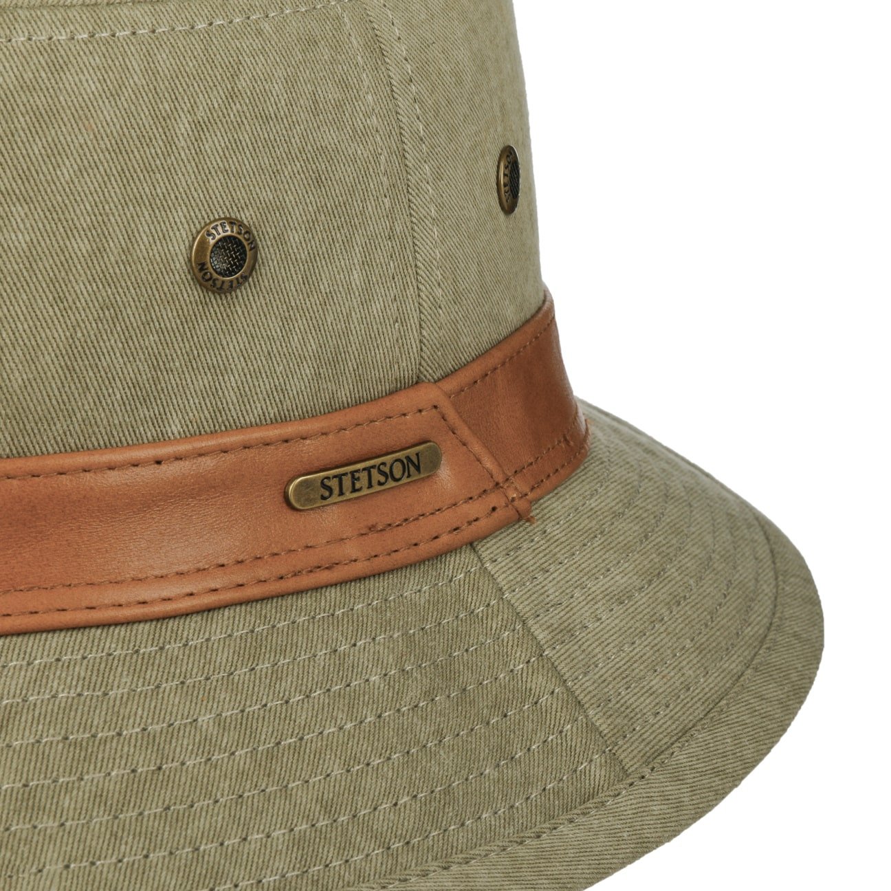 Stetson Men's Cotton Chino Twill Bucket Hat - Casual Sun Protection Outdoor Hat for Beach, Fishing & Summer Activities