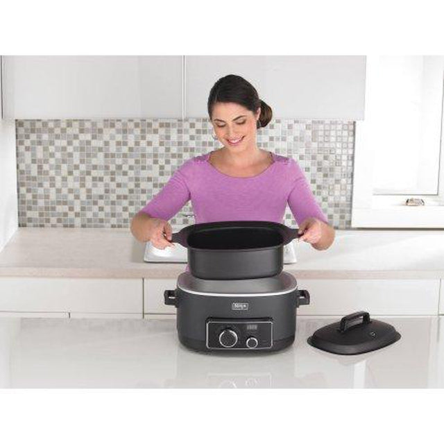 Ninja 3-in-1 6-Quart Multi-Cooker - Stovetop, Oven & Slow Cooker System (MC751) | Perfect for Family Dinners, Meal Prep & Holiday Cooking