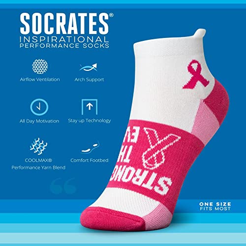 Inspirational Running Socks for Women - Motivational Ankle Socks with Positive Affirmations - Best Running Gift for Female Athletes - Perfect for Marathons, Workouts & Daily Motivation