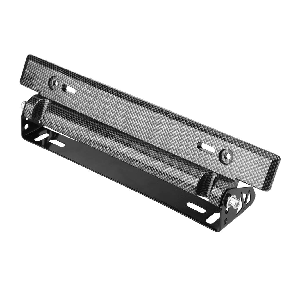 Universal Adjustable Weatherproof Car License Plate Bracket Holder - Durable License Plate Frame for All Vehicles - Perfect for Trucks, SUVs, and Sedans in All Weather Conditions