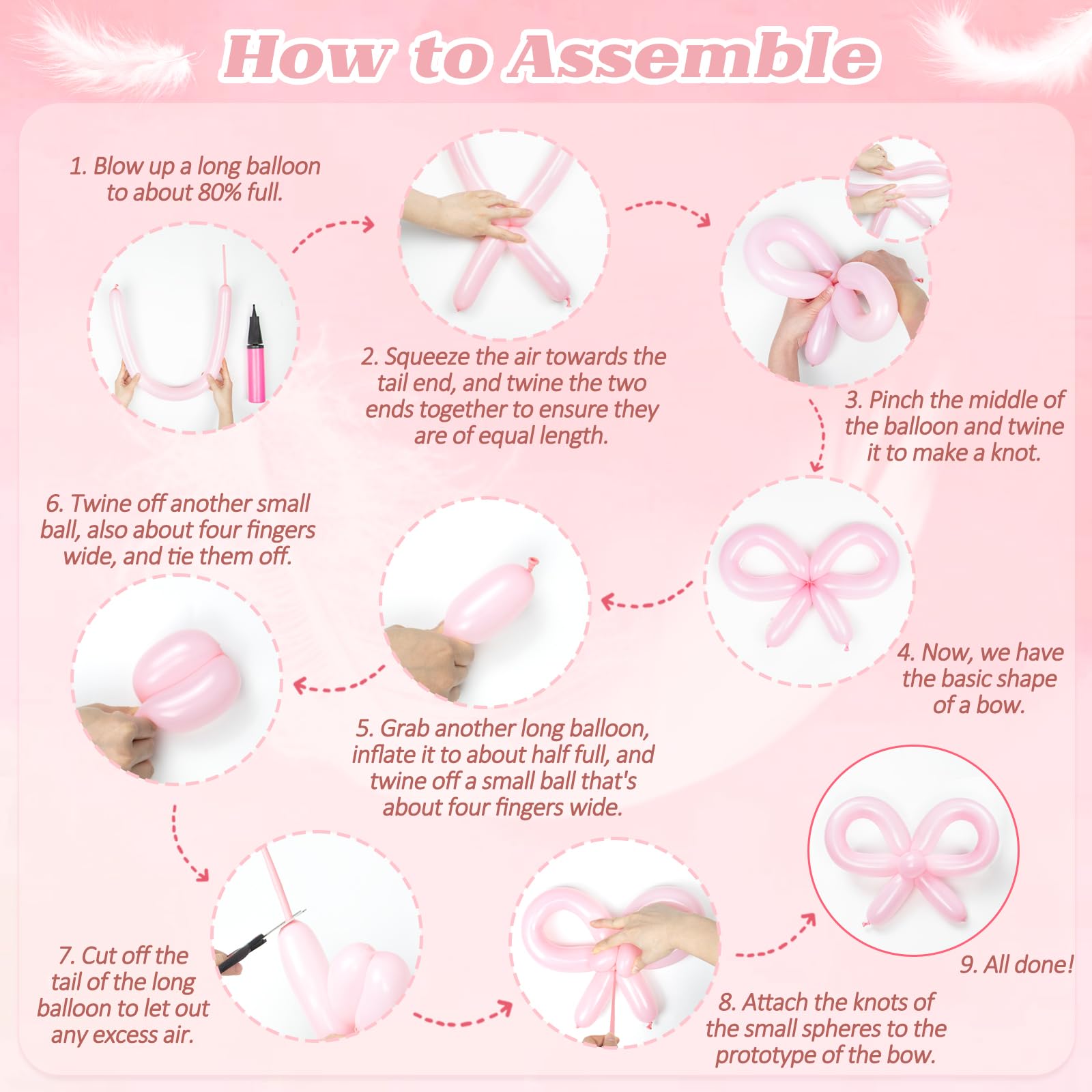 Elegant Pink Bow Birthday Decorations for Women - Light Pink Balloons, Fringe Curtains & Happy Birthday Banner | Perfect for Bow-Themed Coquette Parties, Bridal Showers & Adult Birthday Celebrations
