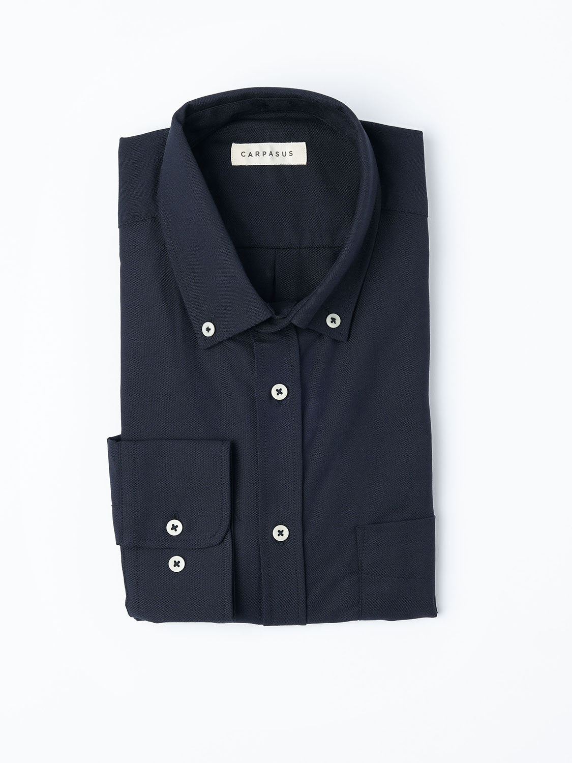 Premium Oxford Shirt for Men - Classic Marine Blue Button Down Shirt - Comfortable & Stylish Casual Wear for Office, Travel & Everyday Outfits
