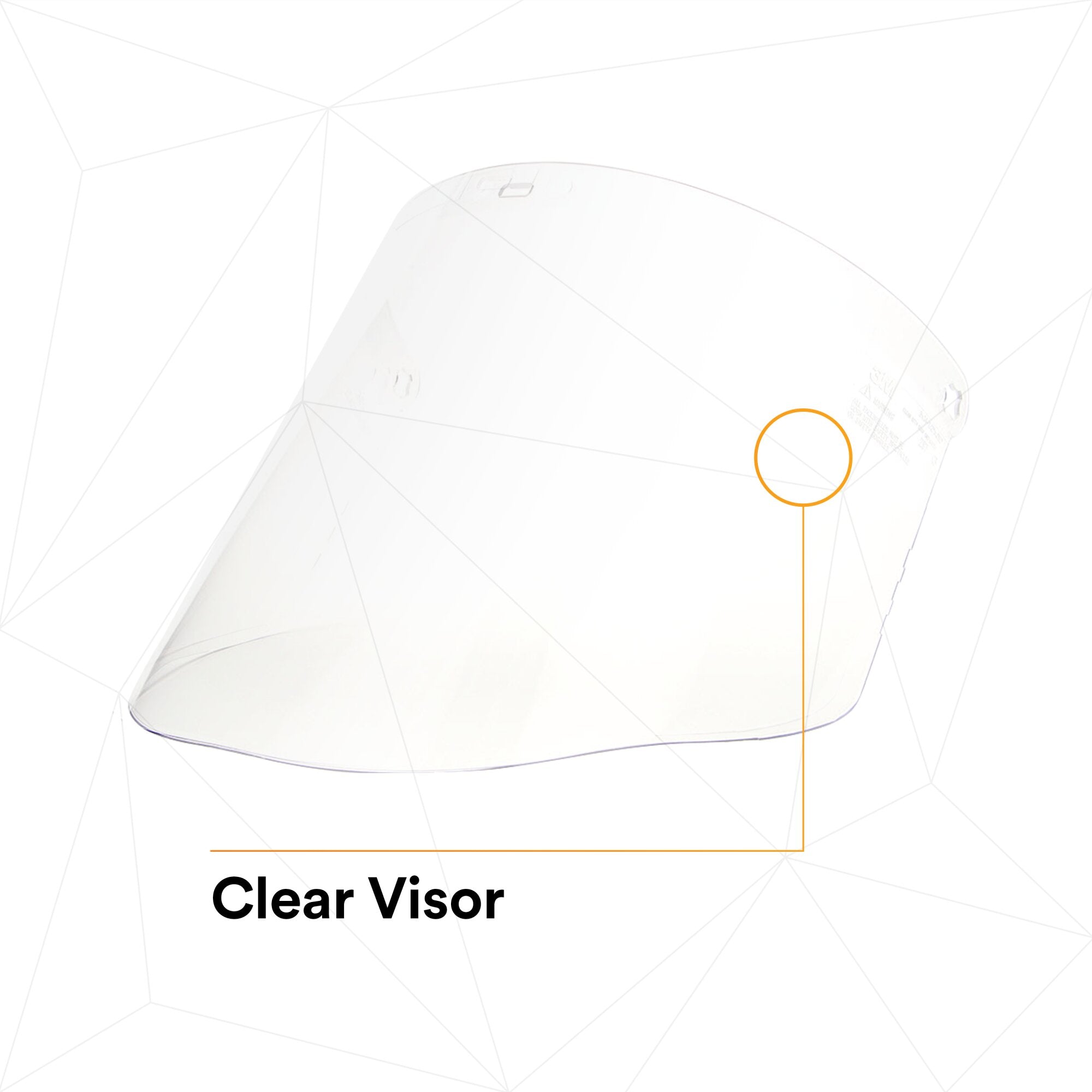 3M Clear Propionate Faceshield W96 (82700-00000) - Molded Safety Face Shield for Construction, Woodworking & Industrial Use - Impact Resistant Eye Protection for DIY Projects & Workplace Safety